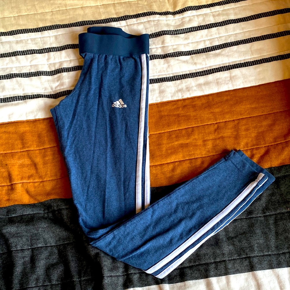 Adidas leggings blue